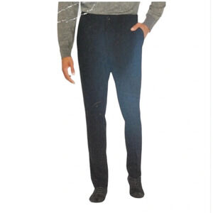 ROBERT GRAHAM NWT Mens Slim Fit Dress Pants Blue Creased Stretch Waist 30x30